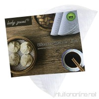 Lucky Gourd Reusable Non-Stick Silicone Steamer Pad Mesh Round Dumplings Mat Pack of 4 (7 Inch/18 CM) - B01M1L5SC7